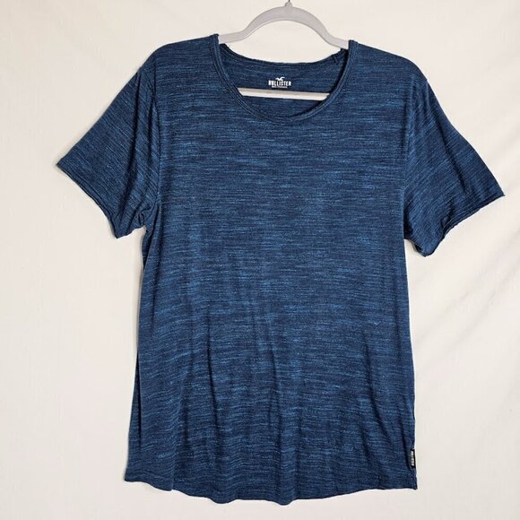 Men's HOLLISTER CA Short Sleeve T Shirt HEATHERED BLUE size M Casual Comfortable - Picture 2 of 7